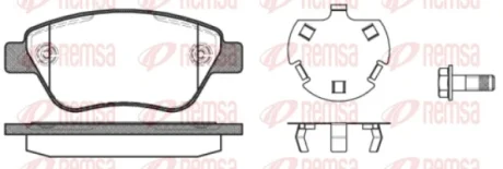 Колодка гальм. диск. FIAT PANDA (169) передн. (вир-во Remsa) REMSA 0858-30