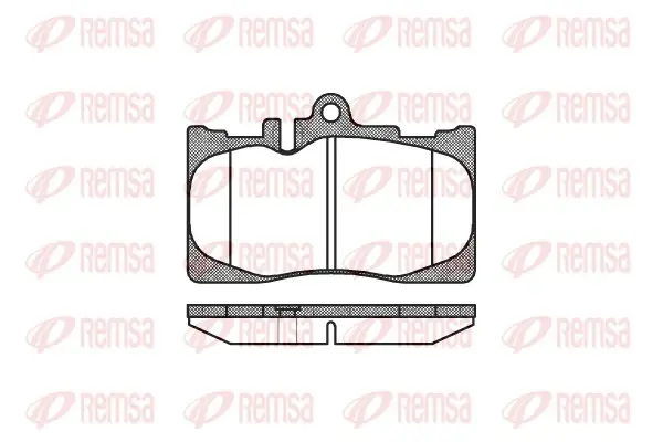 Колодка гальм. диск. LEXUS LS передн. (вир-во) REMSA 0890-00 (фото 1)