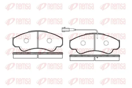 Колодка гальм. диск. CITROEN JUMPER, FIAT DUCATO передн. (вир-во) REMSA 0959-01