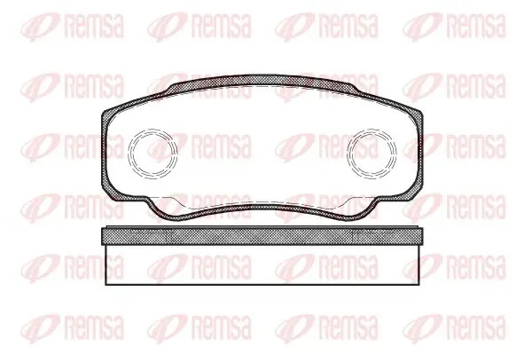 Колодка гальм. диск. CITROEN JUMPER, FIAT DUCATO задн. (вир-во) REMSA 0961-00 (фото 1)