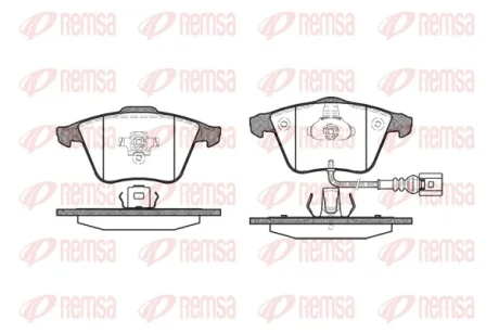 Колодка гальм. диск. VW PASSAT 05-,GOLF V 06-,SKODA SUPERB 08-,SEAT LEON 05-передн. (вир-во) REMSA 0964-32