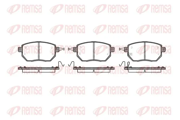 Колодка гальм. диск. INFINITI FX передн. (вир-во) REMSA 0985-02 (фото 1)