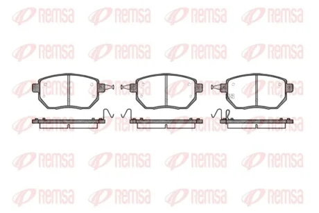Колодка гальм. диск. INFINITI FX передн. (вир-во) REMSA 0985-02