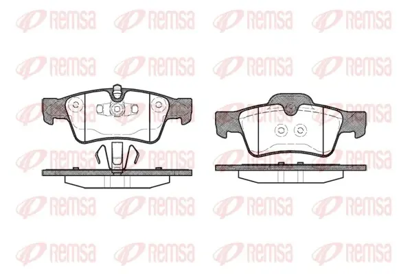 Колодка гальм. диск. MB GL-CLASS задн. (вир-во) REMSA 0991-10 (фото 1)