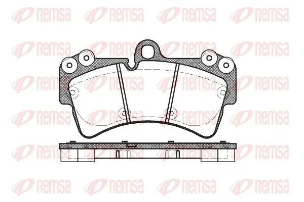 Колодка гальм. диск. AUDI Q7, PORSCHE CAYENNE, VW TOUAREG передн. (вир-во) REMSA 0995-00 (фото 1)