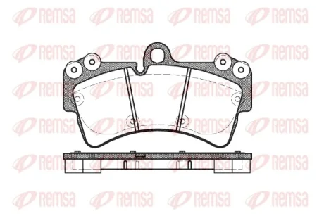 Колодка гальм. диск. AUDI Q7, PORSCHE CAYENNE, VW TOUAREG передн. (вир-во) REMSA 0995-00