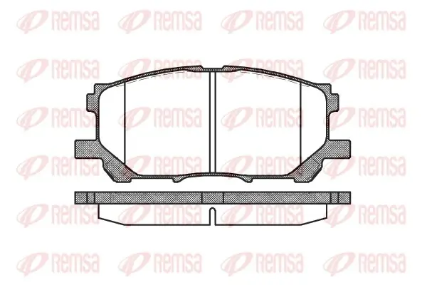 Колодка гальм. диск. LEXUS RX, передн. (вир-во) REMSA 1039-00 (фото 1)