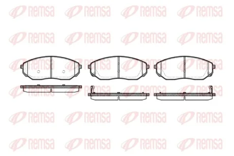 Колодка гальм. диск. KIA SORENTO передн. (вир-во) REMSA 1041-02