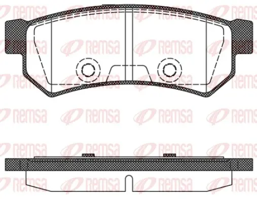 Колодка гальм. диск. CHEVROLET LACETTI задн. (вир-во) REMSA 1048-10 (фото 1)