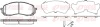 Колодка гальм. диск. SUBARU IMPREZA 1.5 06 - передн. (вир-во) REMSA 1081-11 (фото 1)