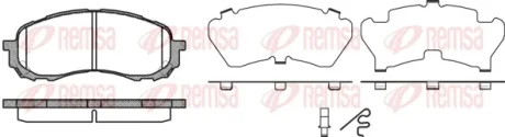 Колодка гальм. диск. SUBARU IMPREZA 1.5 06 - передн. (вир-во) REMSA 1081-11