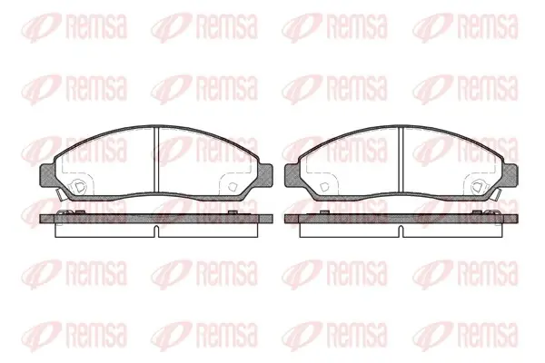 Колодка гальм. диск. ISUZU D-MAX 2.5DITD 07-,3.0D 07-; RODEO 2.5 05- передн. (вир-во) REMSA 1098-14 (фото 1)