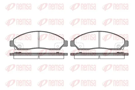Колодка гальм. диск. ISUZU D-MAX 2.5DITD 07-,3.0D 07-; RODEO 2.5 05- передн. (вир-во) REMSA 1098-14