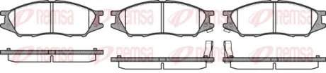 Колодка гальм. диск. NISSAN ALMERA 02/00 - передн. (вир-во) REMSA 1123-02