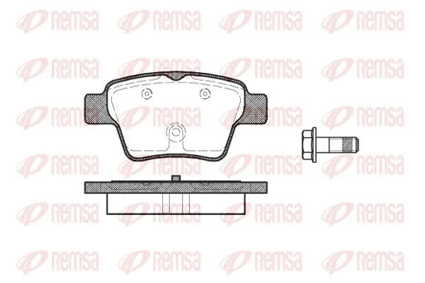 Колодка гальм. диск. CITROEN C4, PEUGEOT 307 задн. (вир-во) REMSA 1138-00 (фото 1)