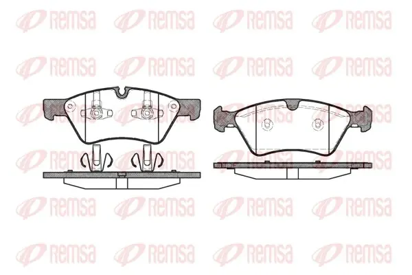 Колодка гальм. диск. MB E-CLASS передн. (вир-во) REMSA 1179-00 (фото 1)