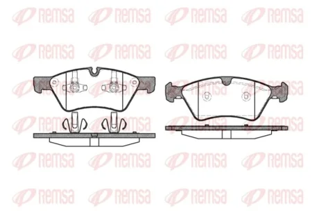 Колодка гальм. диск. MB E-CLASS передн. (вир-во) REMSA 1179-00
