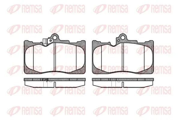 Колодка гальм. диск. LEXUS GS передн. (вир-во) REMSA 1180-02 (фото 1)