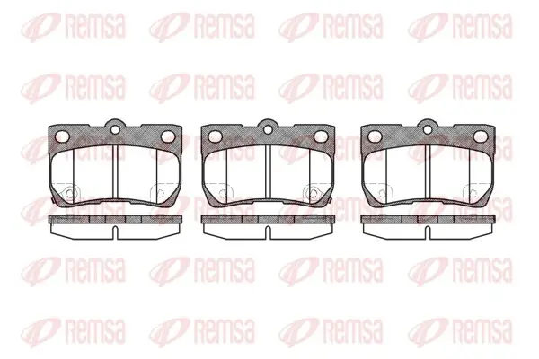 Колодка гальм. диск. LEXUS GS задн. (вир-во) REMSA 1181-02 (фото 1)