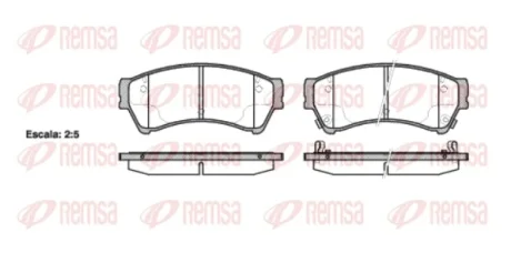 Колодка гальм. диск. MAZDA 6 передн. (вир-во) REMSA 1196-02