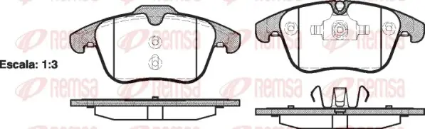 Колодка гальм. диск. FORD MONDEO, передн. (вир-во) REMSA 1219-00 (фото 1)