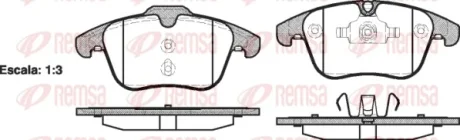 Колодка гальм. диск. FORD MONDEO, передн. (вир-во) REMSA 1219-00
