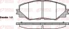 Колодка гальм. диск. TOYOTA RAV 4 передн. (вир-во) REMSA 1234-00 (фото 1)