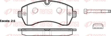 Колодка гальм. диск. MB SPRINTER передн. (вир-во) REMSA 1243-00