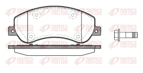 Колодка гальм. диск. VW AMAROK (09/10-)передн. (вир-во) REMSA 1250-00