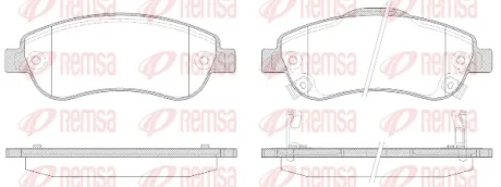 Колодка гальм. диск. HONDA CR-V III передн. (вир-во) REMSA 1289-02