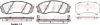 Колодка гальм. диск. HYUNDAI H-1 2.5CRDI 08-,CARNIVAL III 2.2CRDI-2.9CRDI 06-передн. (вир-во) REMSA 1291-02 (фото 1)