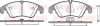 Колодка гальм. диск. AUDI A4 Allroad (8KH) (04/09-) передн. (вир-во) REMSA 1304-10 (фото 1)