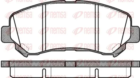 Колодка гальм. диск. NISSAN QASHQAI, передн. (вир-во) REMSA 1318-00 (фото 1)