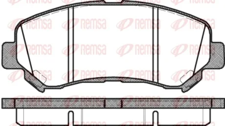Колодка гальм. диск. NISSAN QASHQAI, передн. (вир-во) REMSA 1318-00