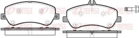 Колодка гальм. диск. MB GLK-CLASS(X204) 220-350 08 - передн. (вир-во) REMSA 1377-00