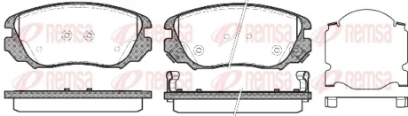 Колодка гальм. диск. OPEL INSIGNIA 1.6-2.8 08-; SAAB 9-5 2.0TTID 10 - передн. (вир-во) REMSA 1385-02