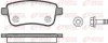 Колодка гальм. диск. RENAULT GRAND SCENIC III 1.4-2.0 09-, MEGANE III 08- задн. (вир-во) REMSA 1387-00 (фото 1)
