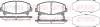 Колодка гальм. диск. HONDA ACCORD передн. (вир-во) REMSA 1390-02 (фото 1)