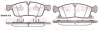 Колодка гальм. диск. JEEP GRAND CHEROKEE 2011-18 WHEELS передн. (вир-во) REMSA 1430-02 (фото 1)