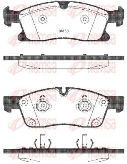 Колодка гальм. диск. MB G-CLASS 350 2012-, M-CLASS 2011- передн. (вир-во) REMSA 1430-10