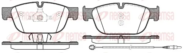 Колодка гальм. диск. CITROEN C5 передн. (вир-во) REMSA 1451-01 (фото 1)