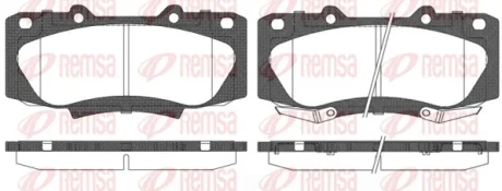 Колодка гальм. диск. TOYOTA HILUX III 2.5D 07 - передн. (вир-во) REMSA 1468-02