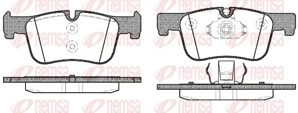 Колодка гальм. диск. BMW 3(F30) 1.6 2.0 2011-, BMW 1 (F20) 2010- передн. (вир-во) REMSA 1478-00 (фото 1)