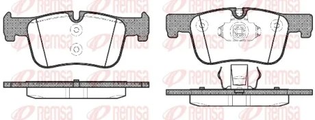 Колодка гальм. диск. BMW 3(F30) 1.6 2.0 2011-, BMW 1 (F20) 2010- передн. (вир-во) REMSA 1478-00