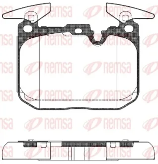 Колодка гальм. диск. BMW передн. (вир-во Remsa) REMSA 1491-00