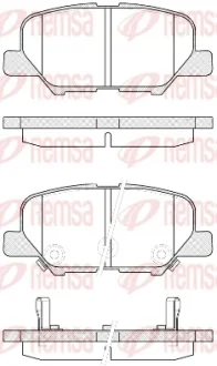 Колодка гальм. диск. MAZDA 6 2.0 2.2D 2.5 2013 - задн. (вир-во) REMSA 1536-02