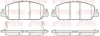 Колодка гальм. диск. HONDA ACCORD 2013 передн. (вир-во) REMSA 1548-02 (фото 1)