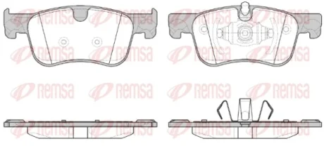 Колодка гальм. диск. CITROEN C4 (09/13-) передн. (вир-во) REMSA 1580-00
