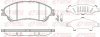 Колодка гальм. диск. SUZUK SX4 S-Cross 13 передня. (вир-во) REMSA 1589-02 (фото 1)