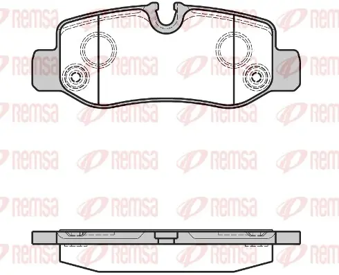 Колодка гальм. диск. MERCEDES VITO (W447) задн. (вир-во Remsa) REMSA 1624-00 (фото 1)